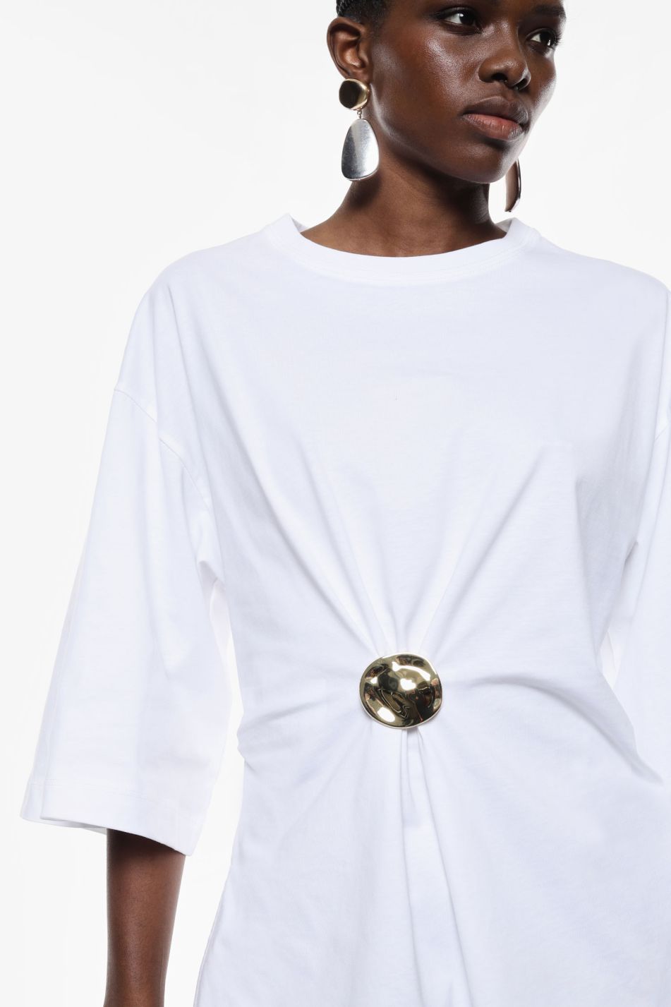 T-shirt with central detail