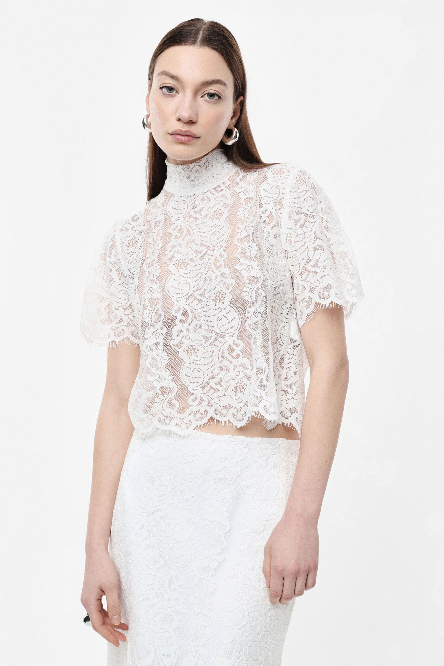 Lace crop top