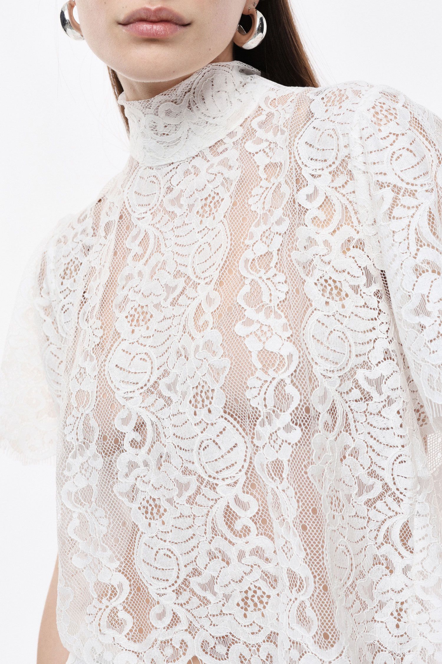 Lace crop top