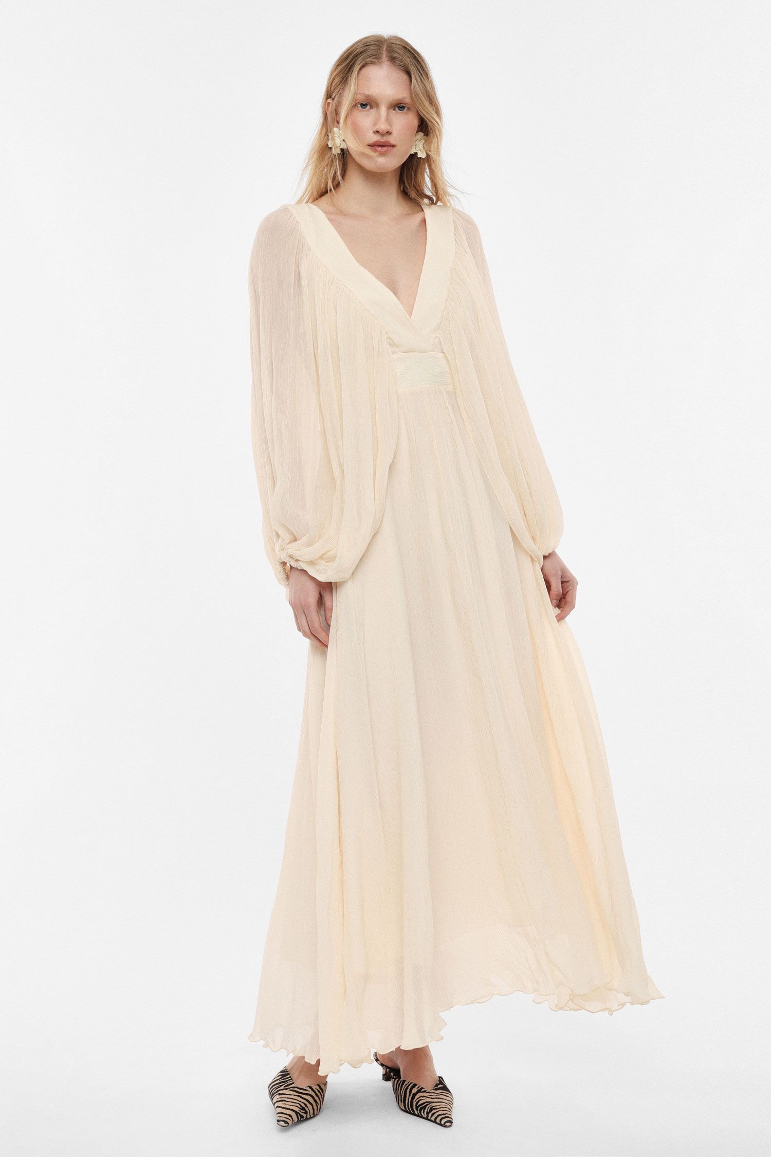 V-neckline dress