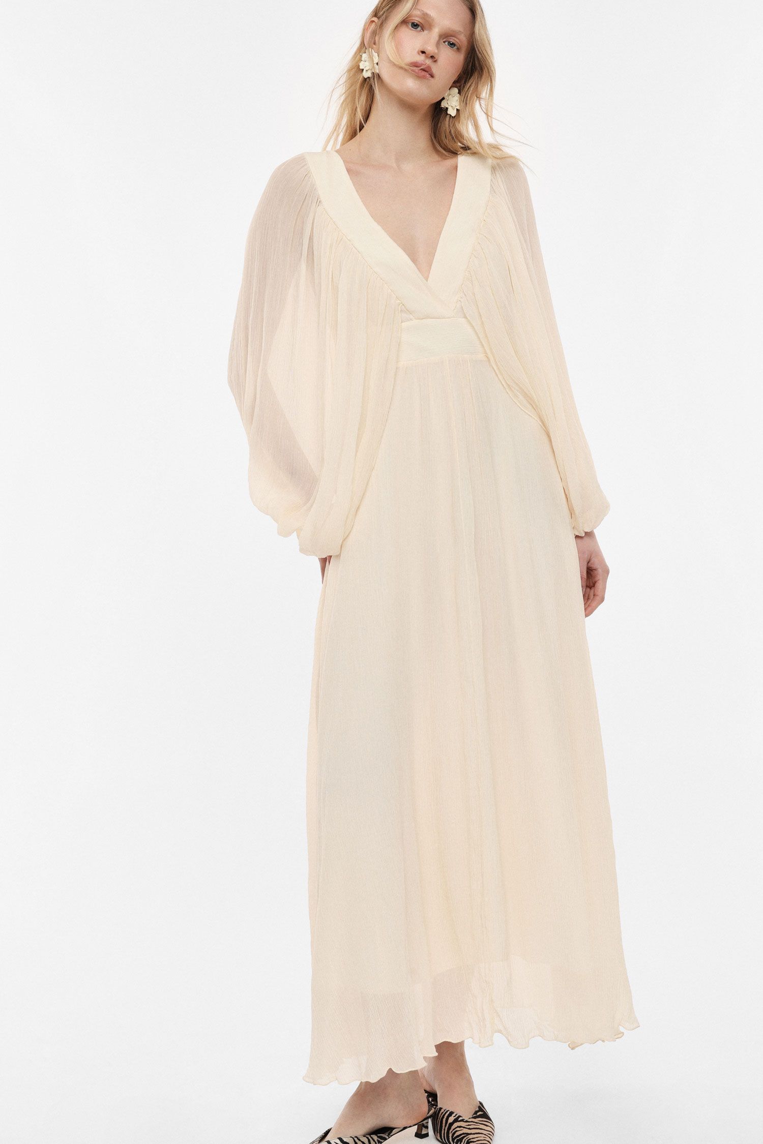 V-neckline dress