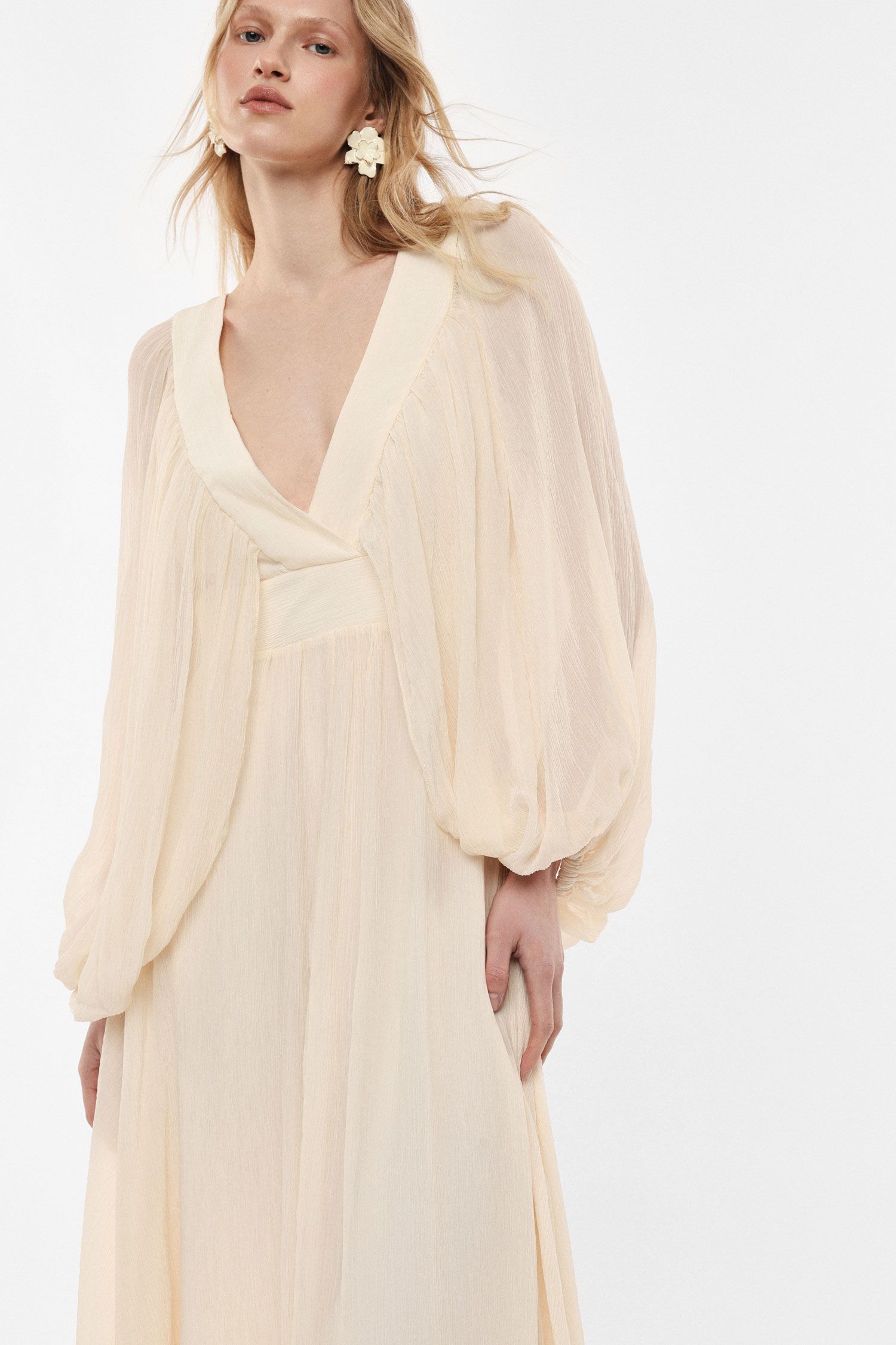 V-neckline dress