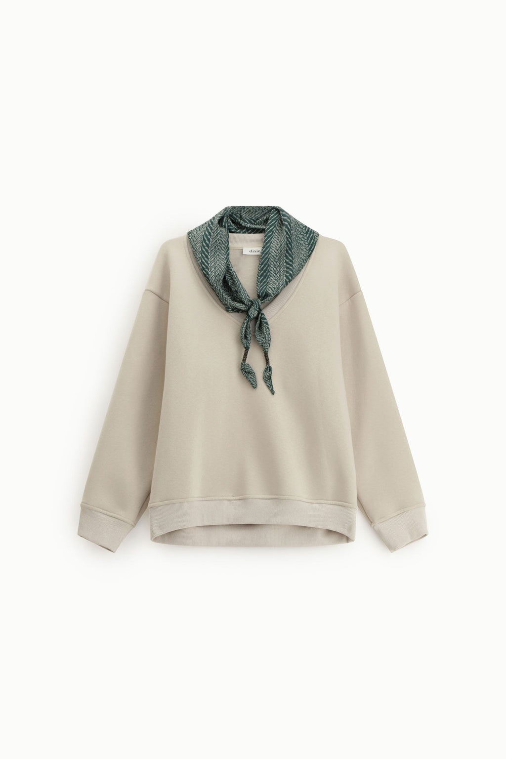 V-neck sweatshirt