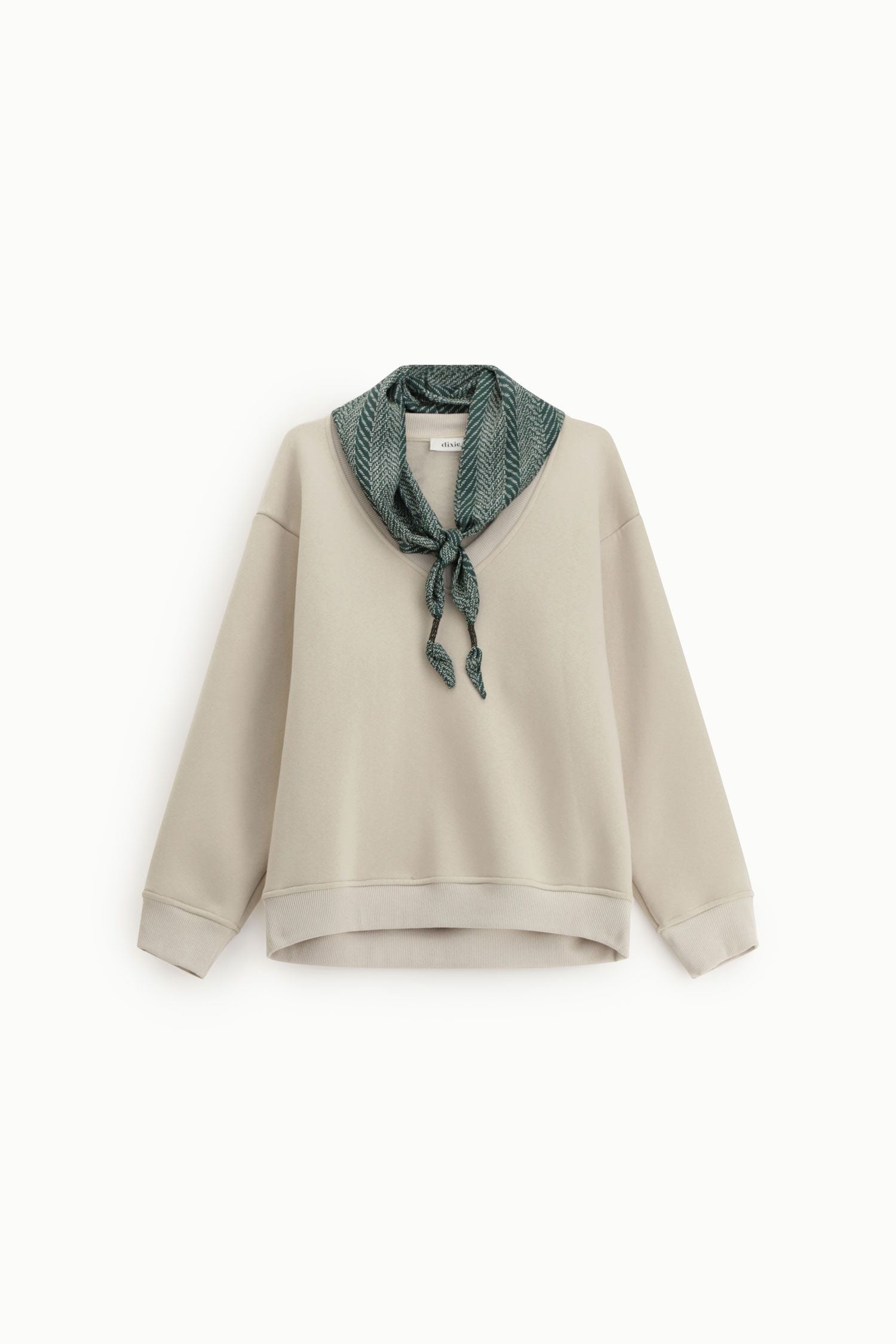 V-neck sweatshirt