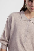 Polo neck pullover