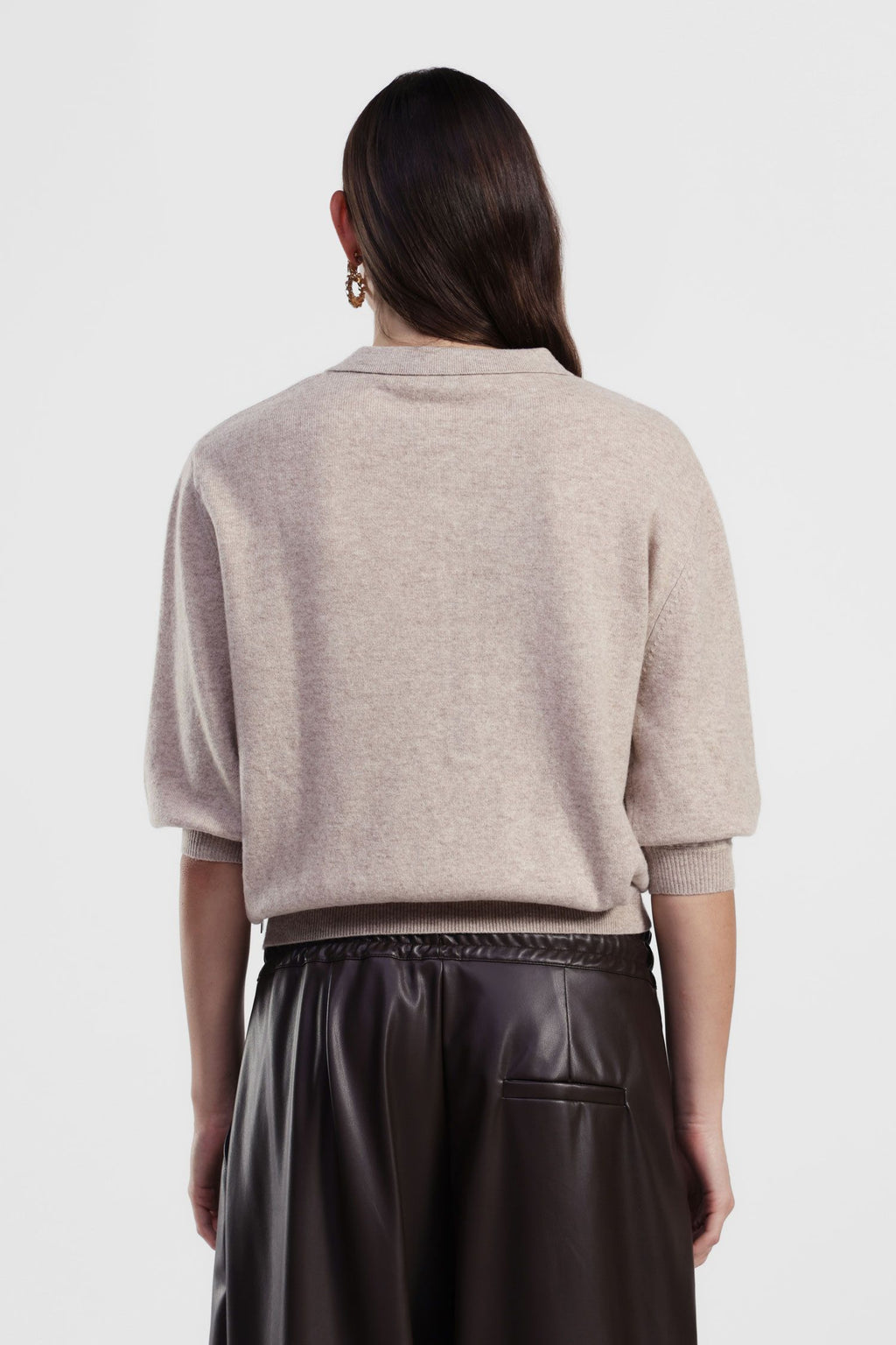 Polo neck pullover