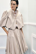 Cropped shirt jacket