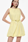 Short dress with belt