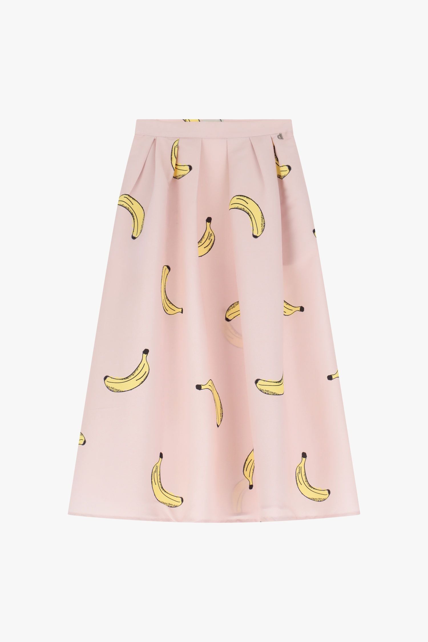 Long fruity print skirt