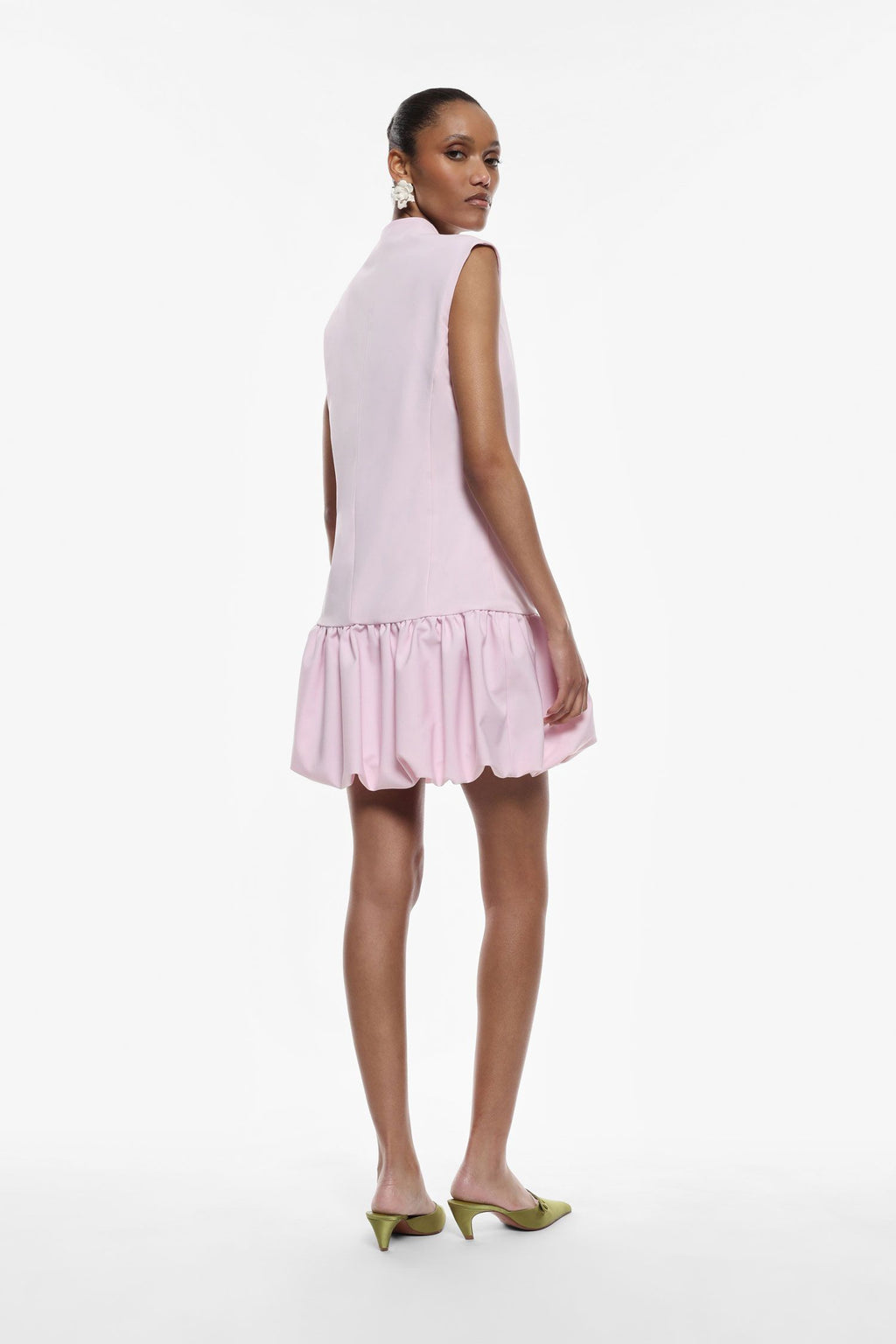 Short ruffle dress