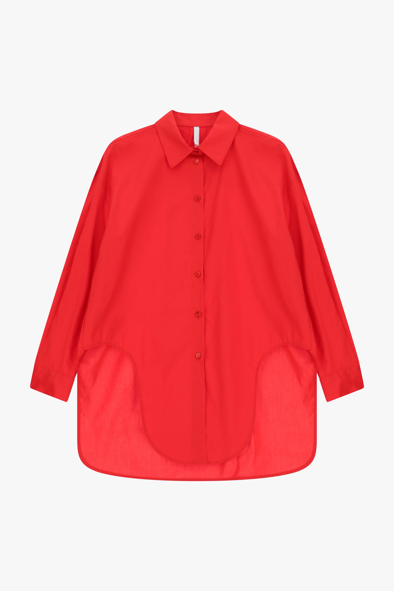 Shirt with front tie detail