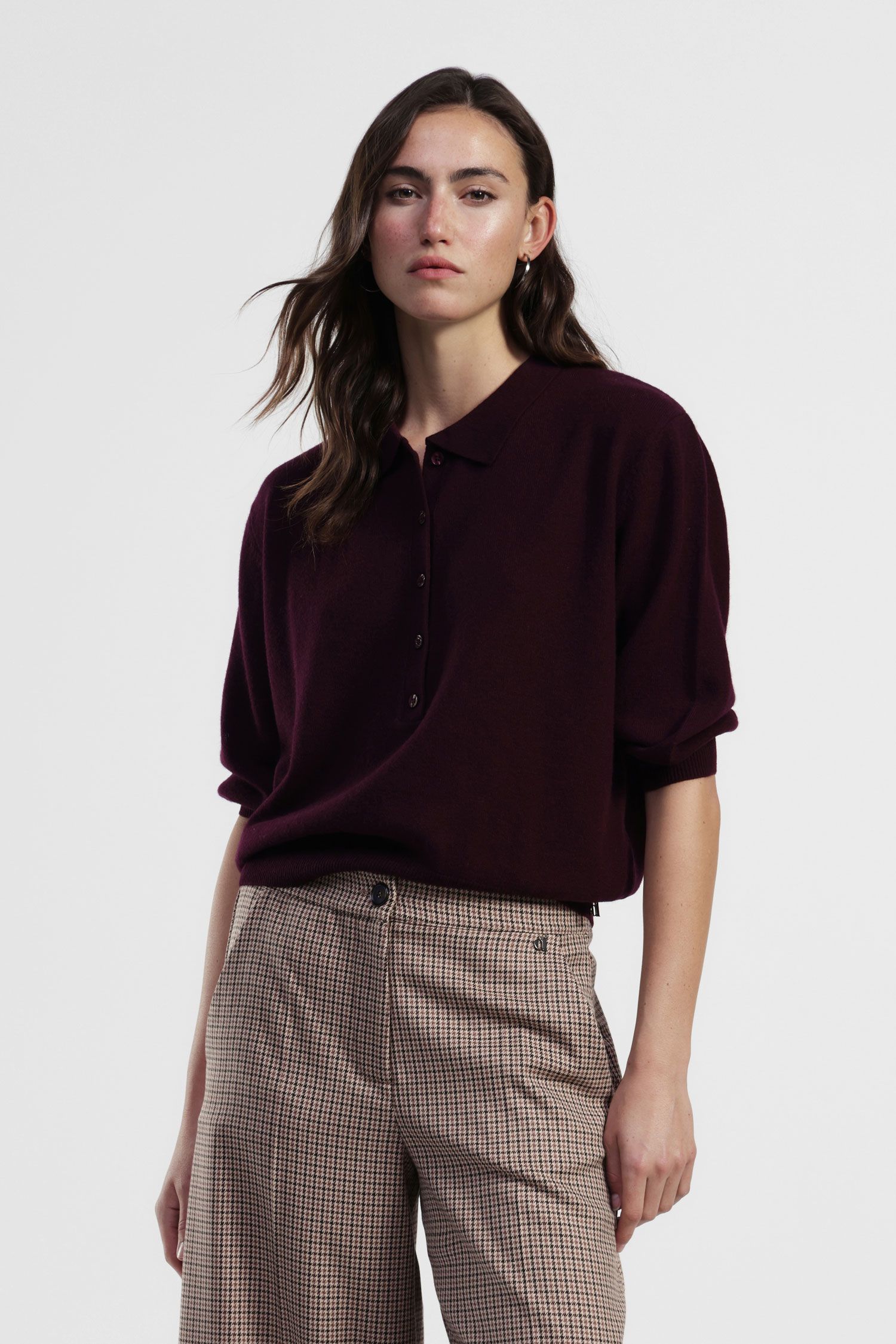 Polo neck pullover