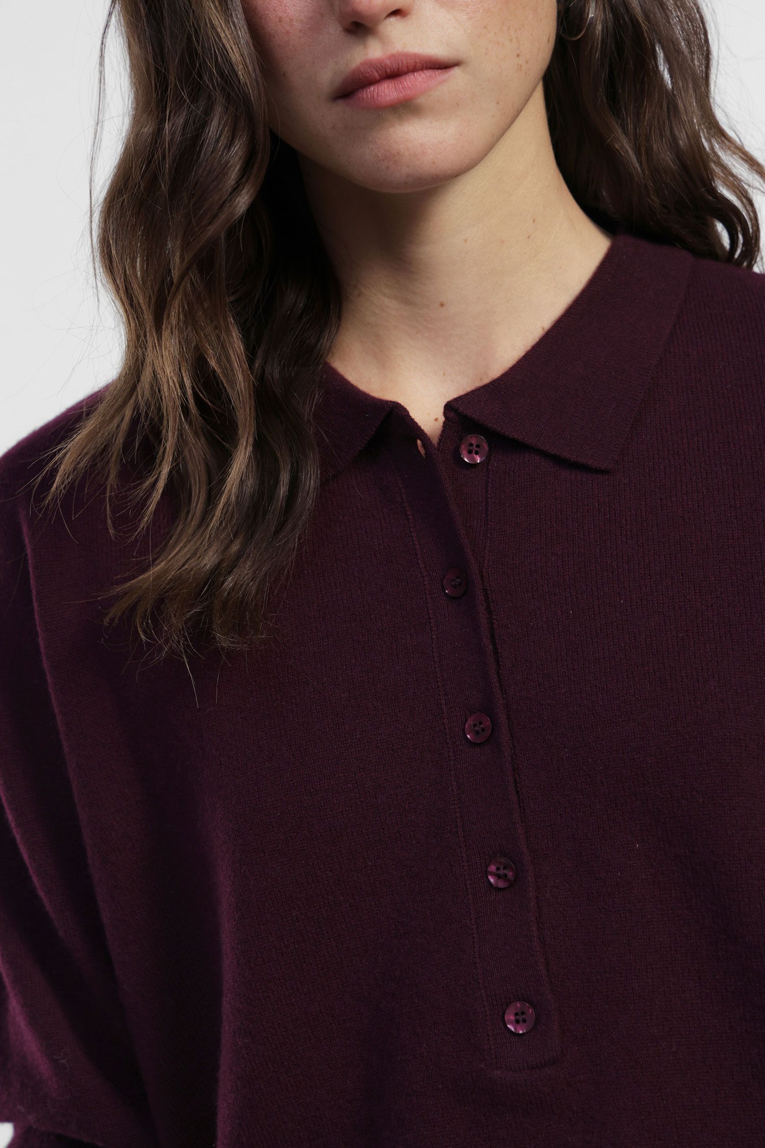 Polo neck pullover