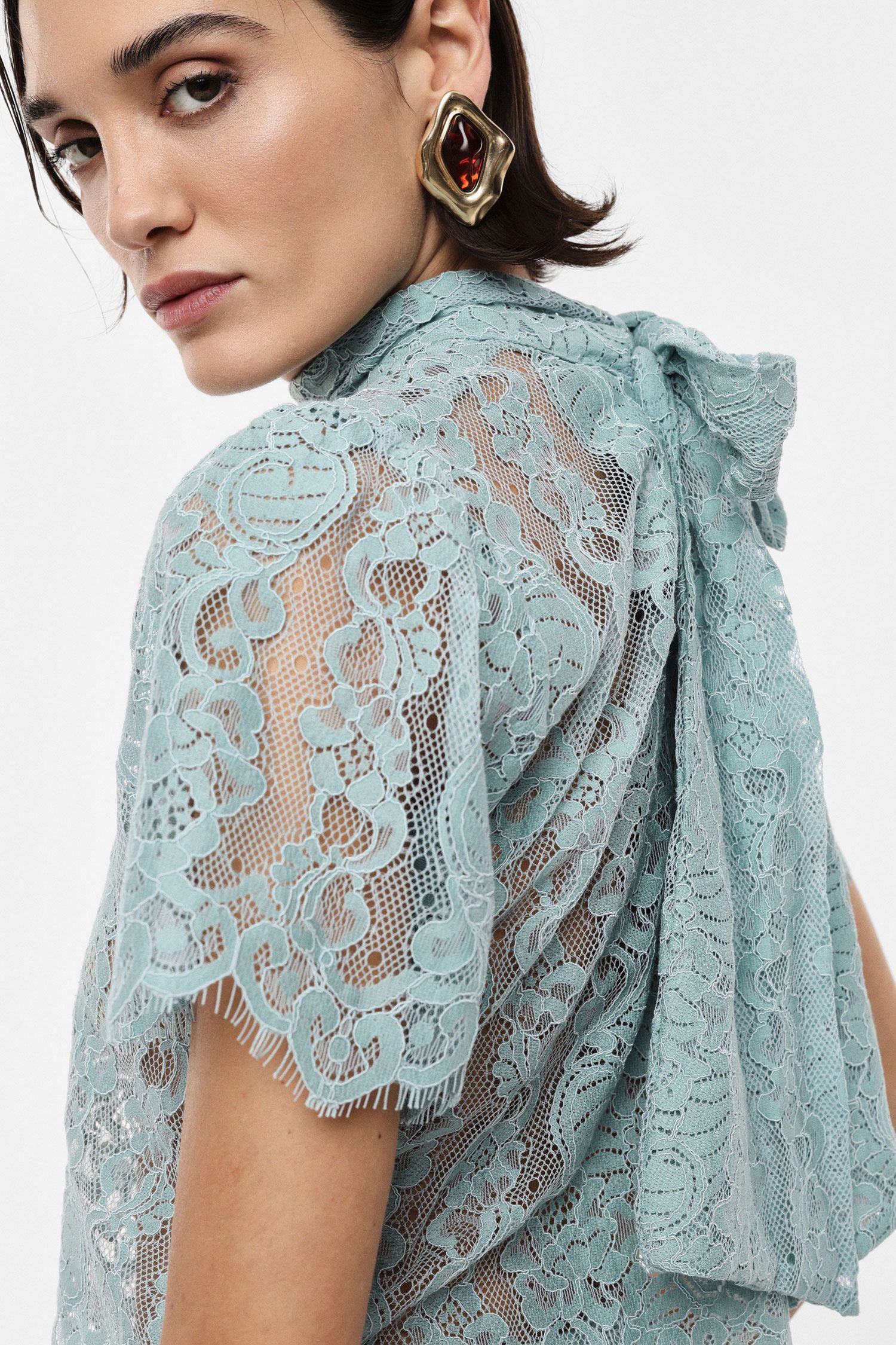 Lace crop top
