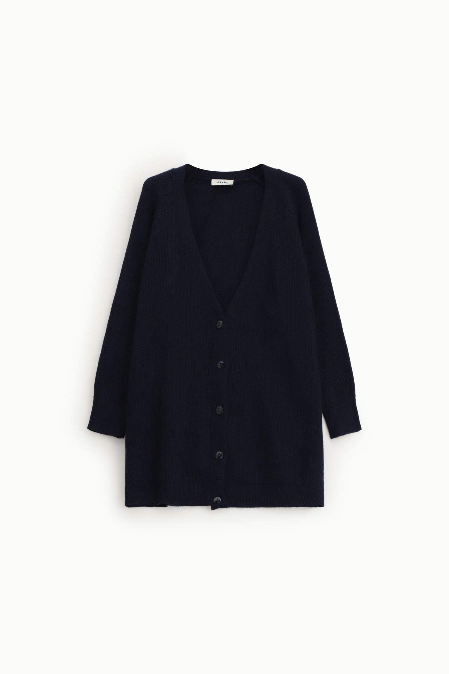 Long cardigan with buttons