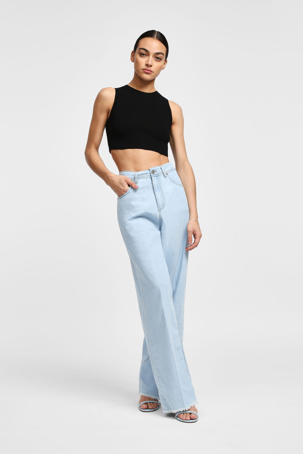 Wide leg jeans