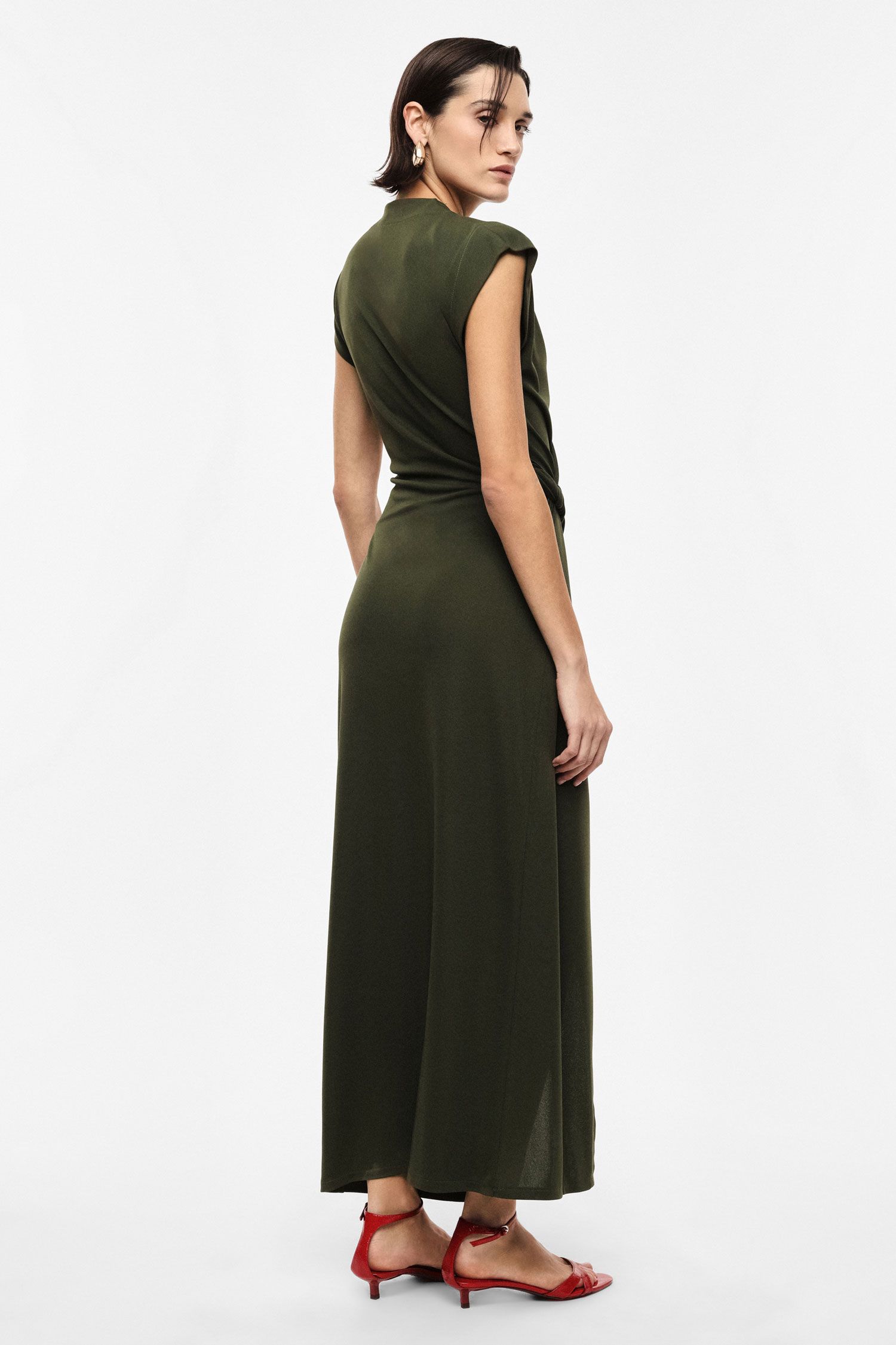 V-neck long dress
