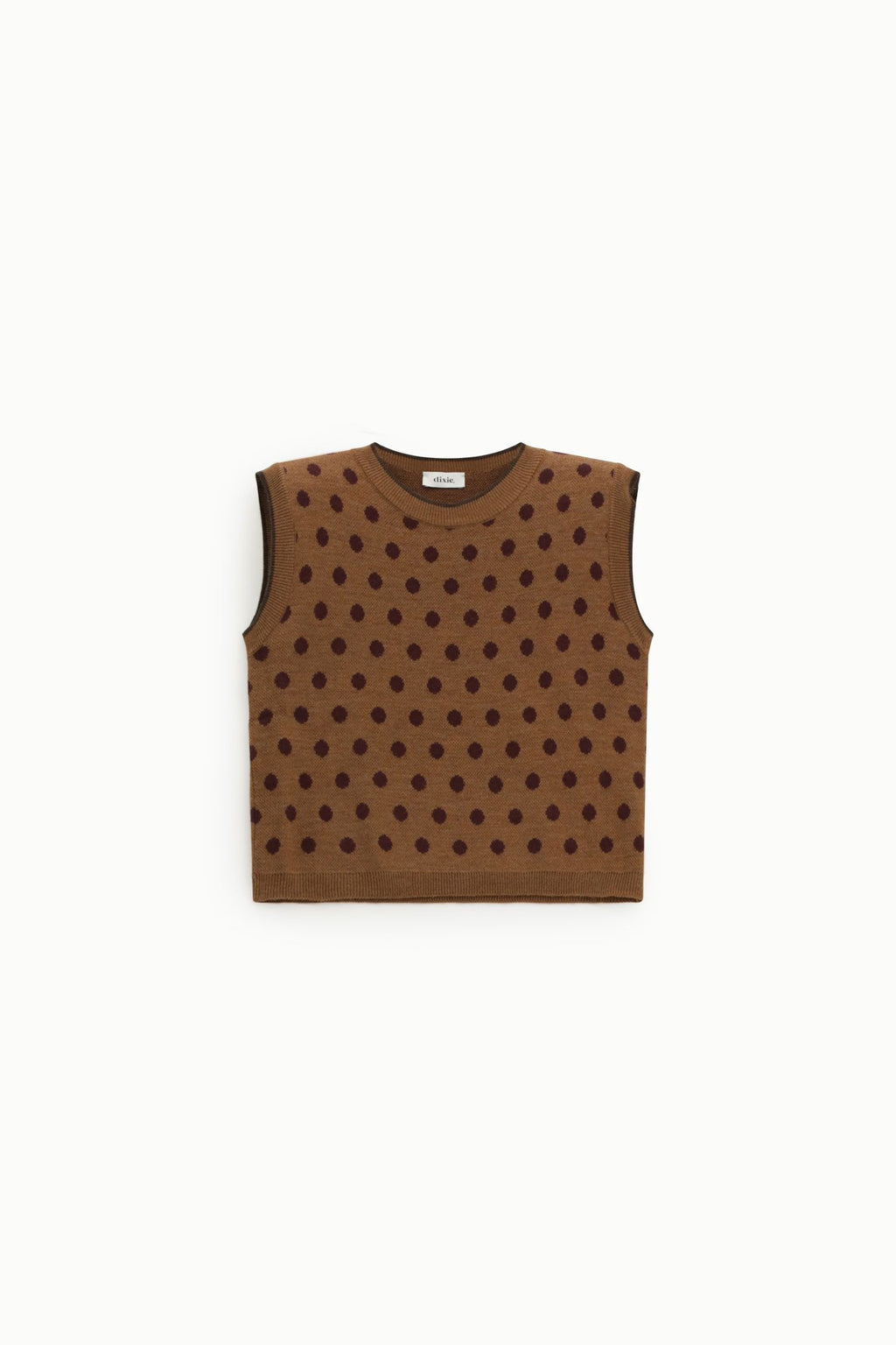 Polka dot sweater sleeveless