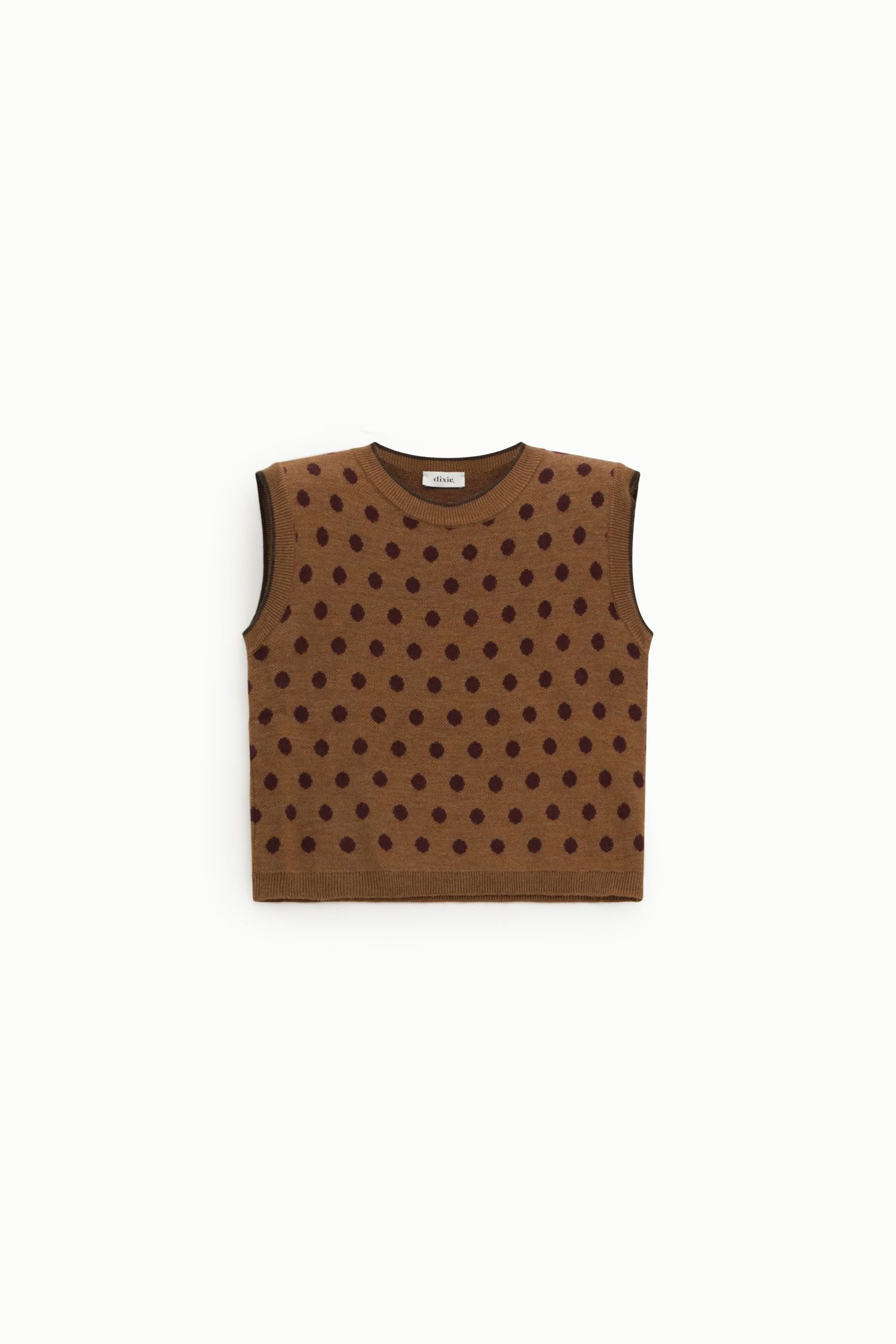 Polka dot sweater sleeveless