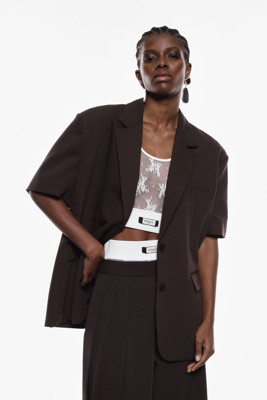 Short sleeve blazer