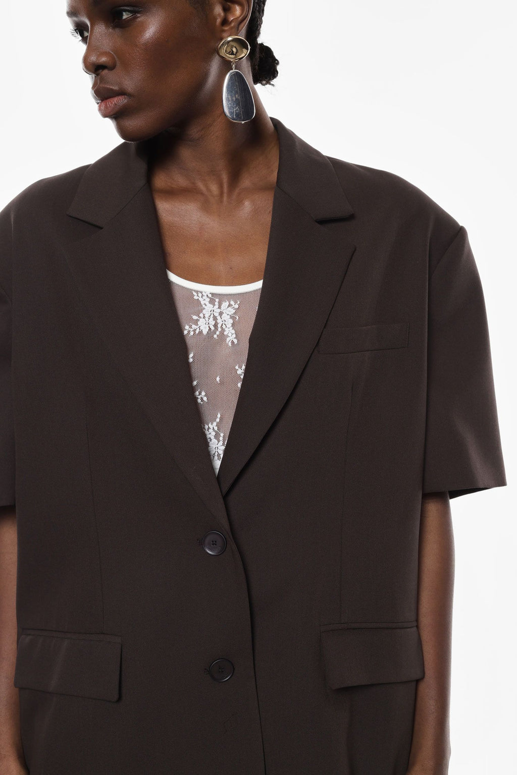 Short sleeve blazer