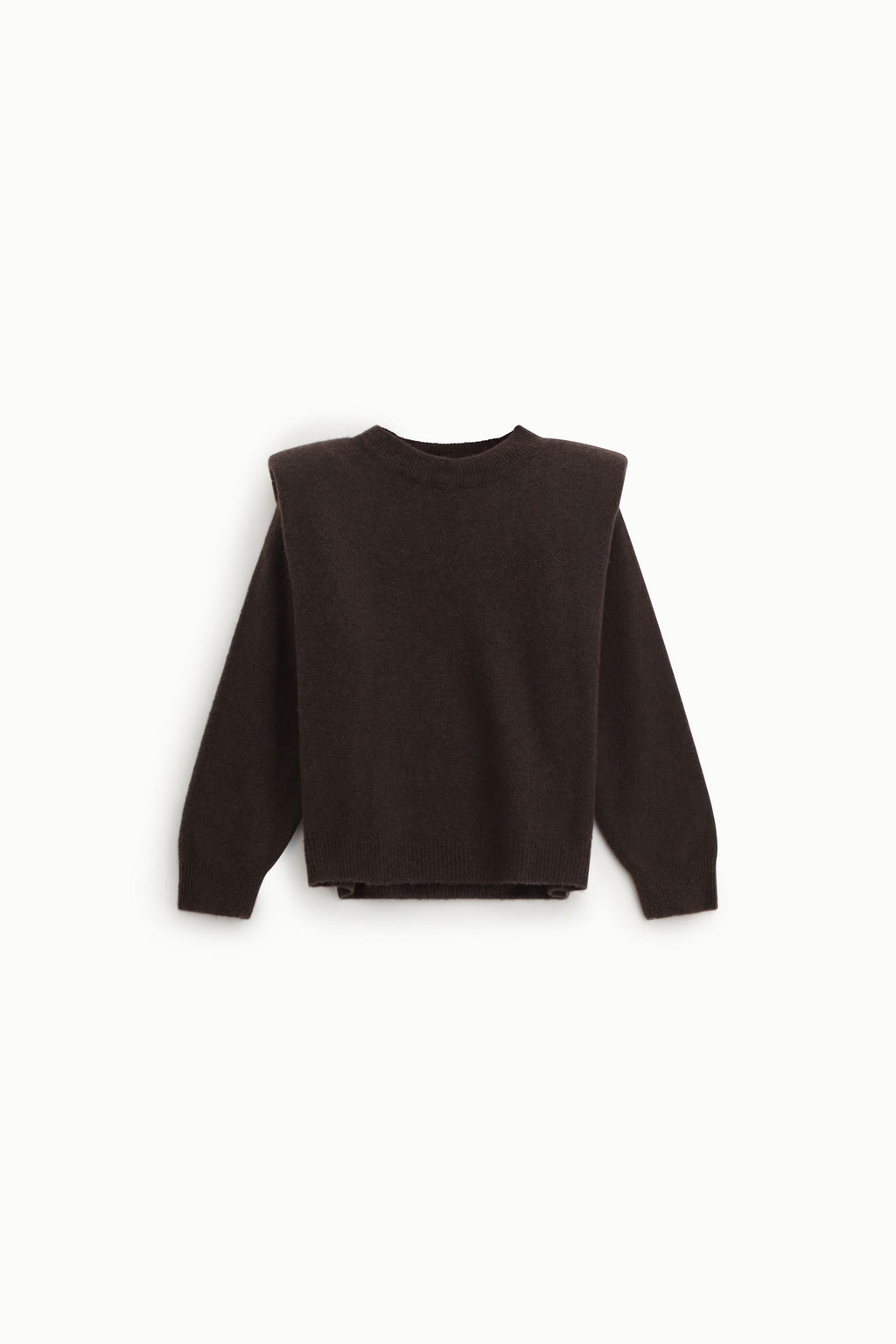Sweater with round neckline