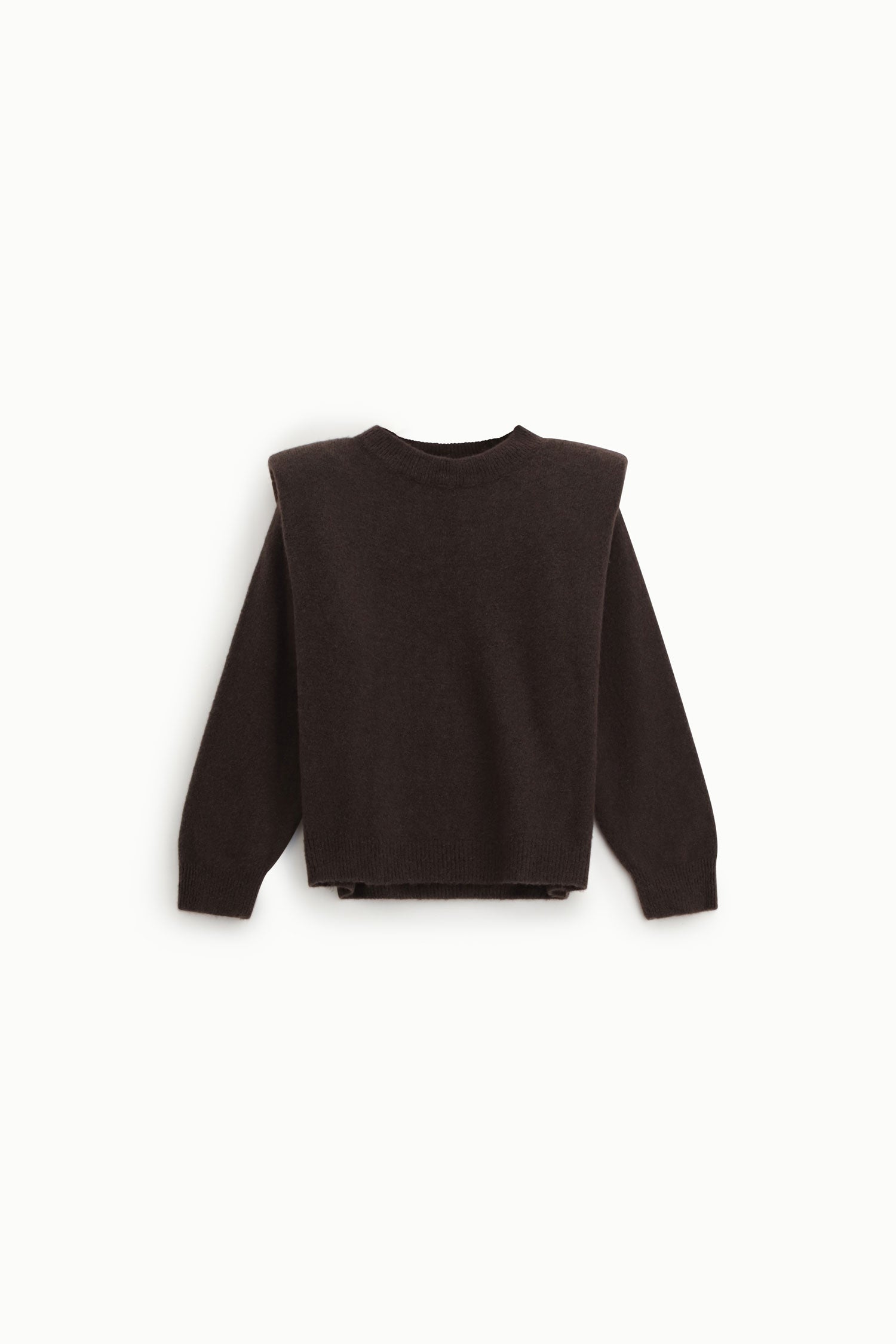 Sweater with round neckline