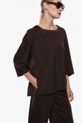 3/4 sleeves sweatshirt