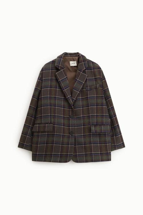 Blazer with checked patter