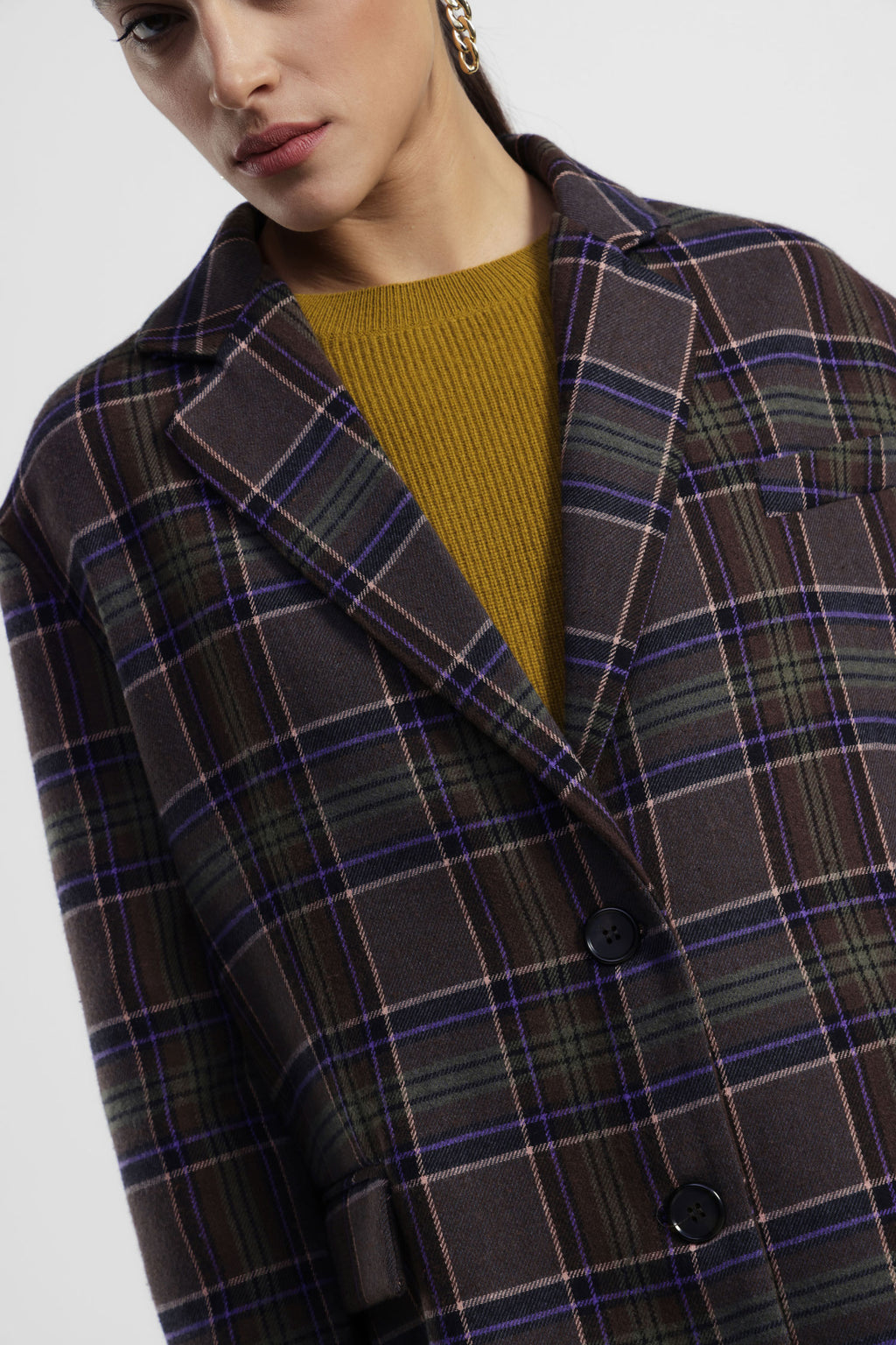 Blazer with checked patter
