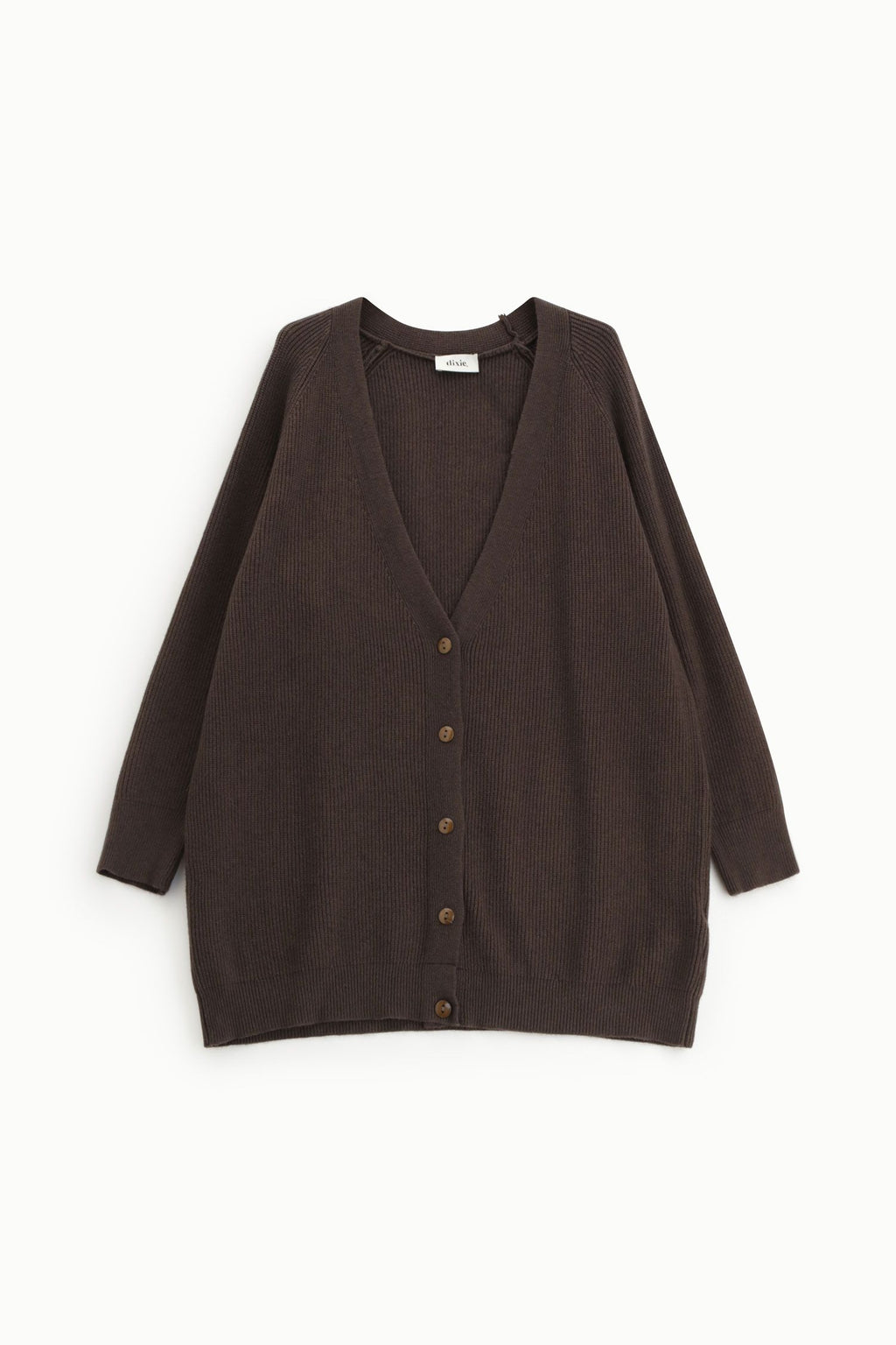 Long cardigan with buttons