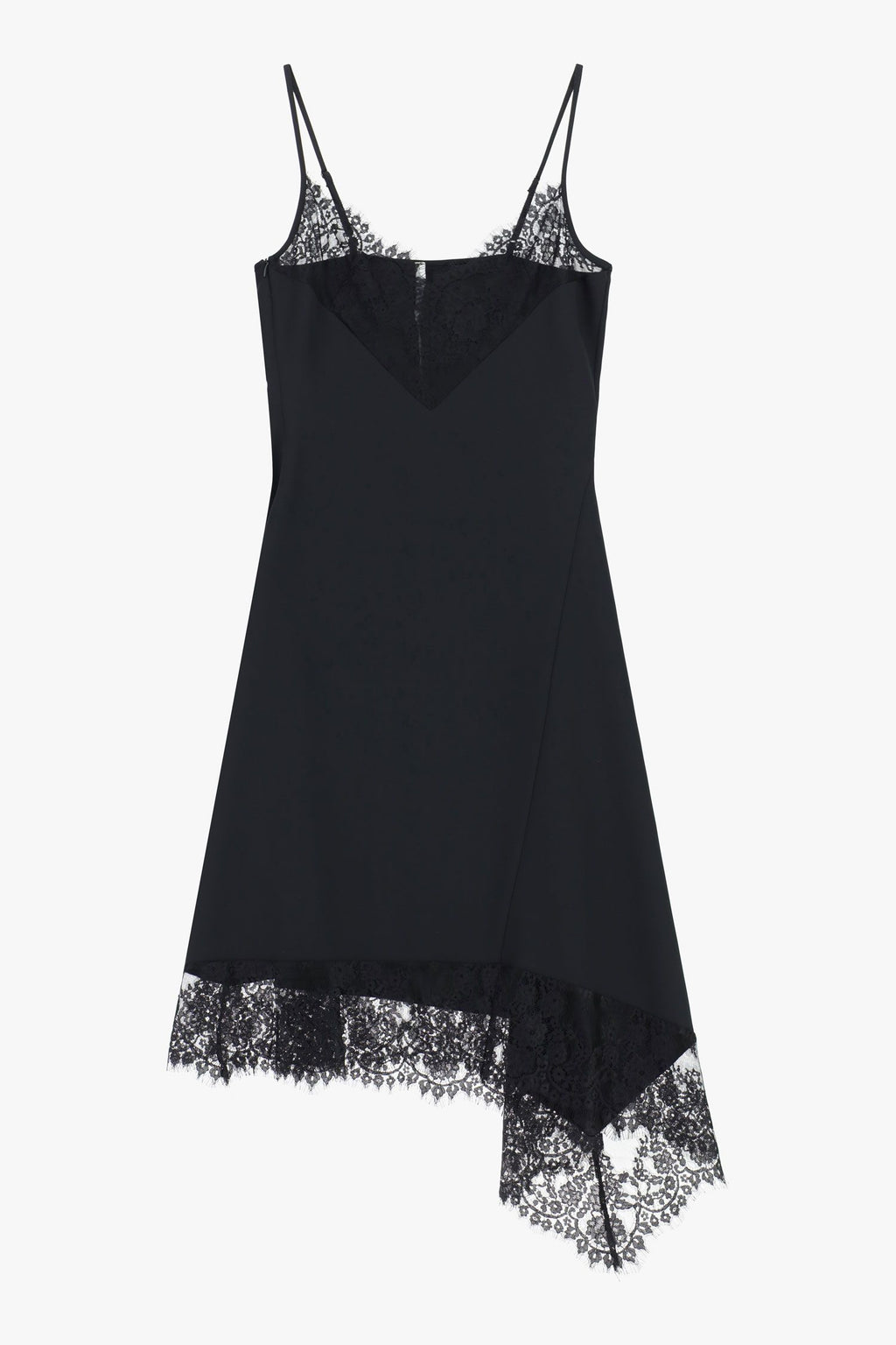 Midi lace asymmetric dress