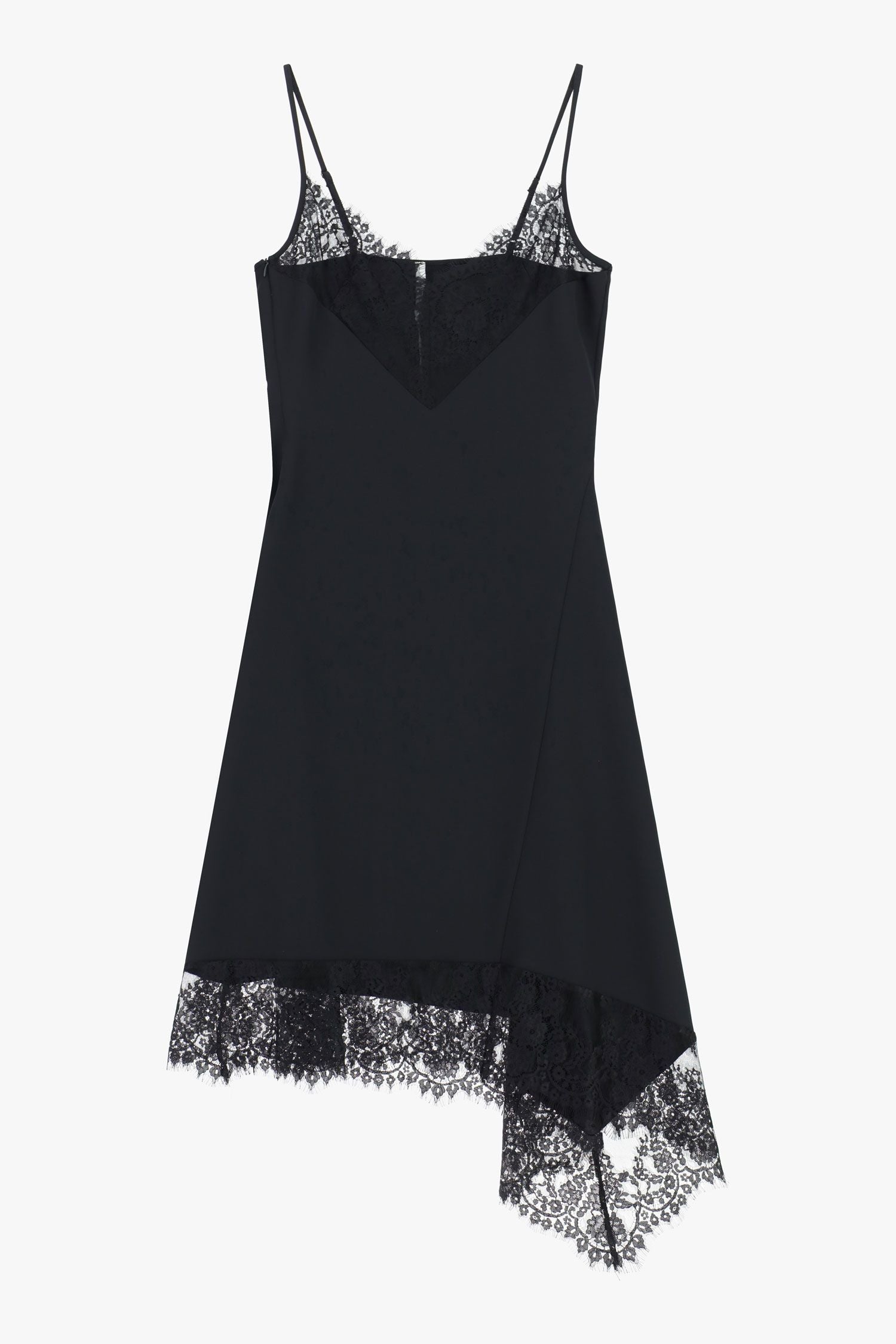 Midi lace asymmetric dress