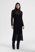 Mesh dress with lace details