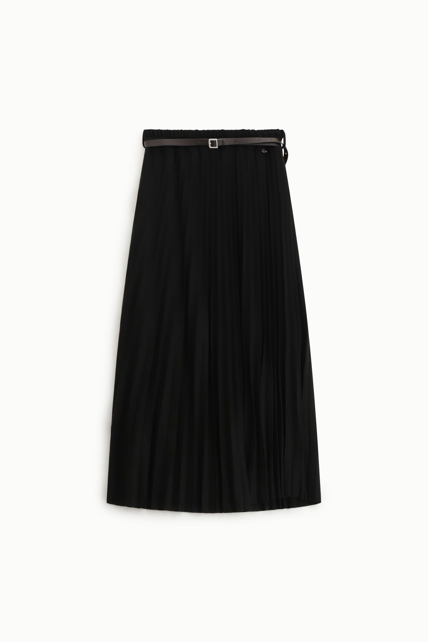 Long pleated skirt