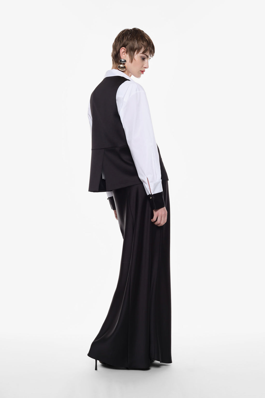 High-waisted maxi skirt