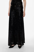 Long skirt with sequins