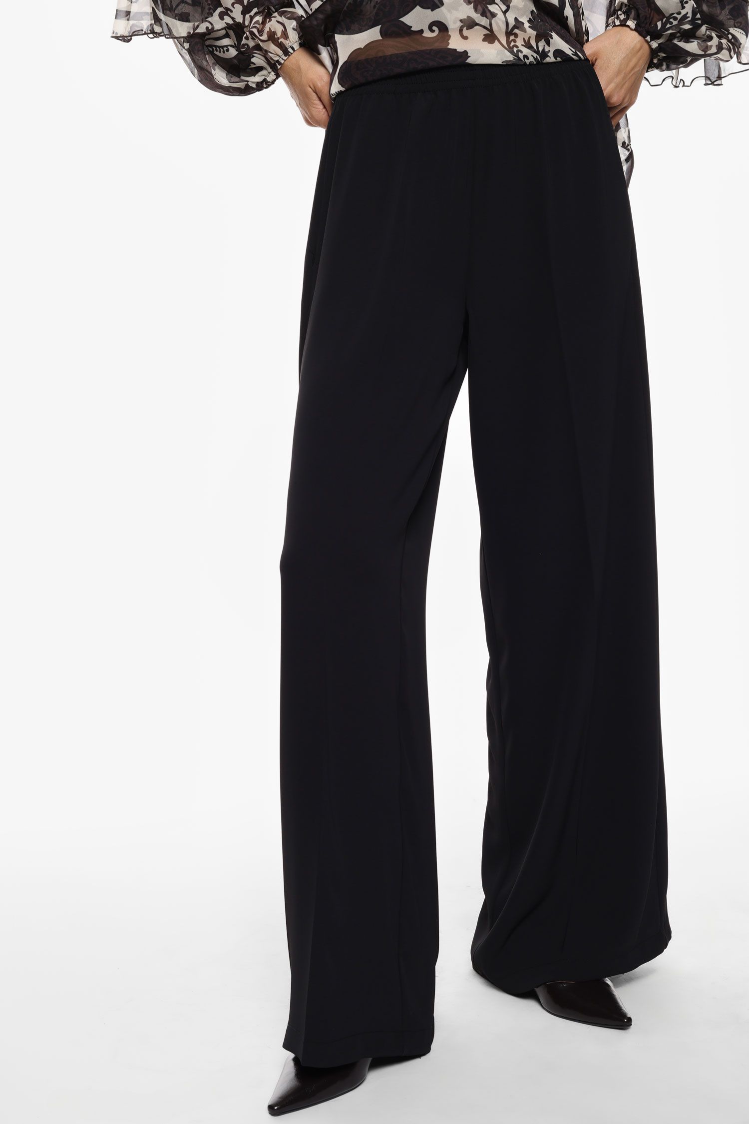 Trousers high waist wide leg seamless