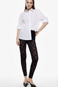Trousers slim-fit lace