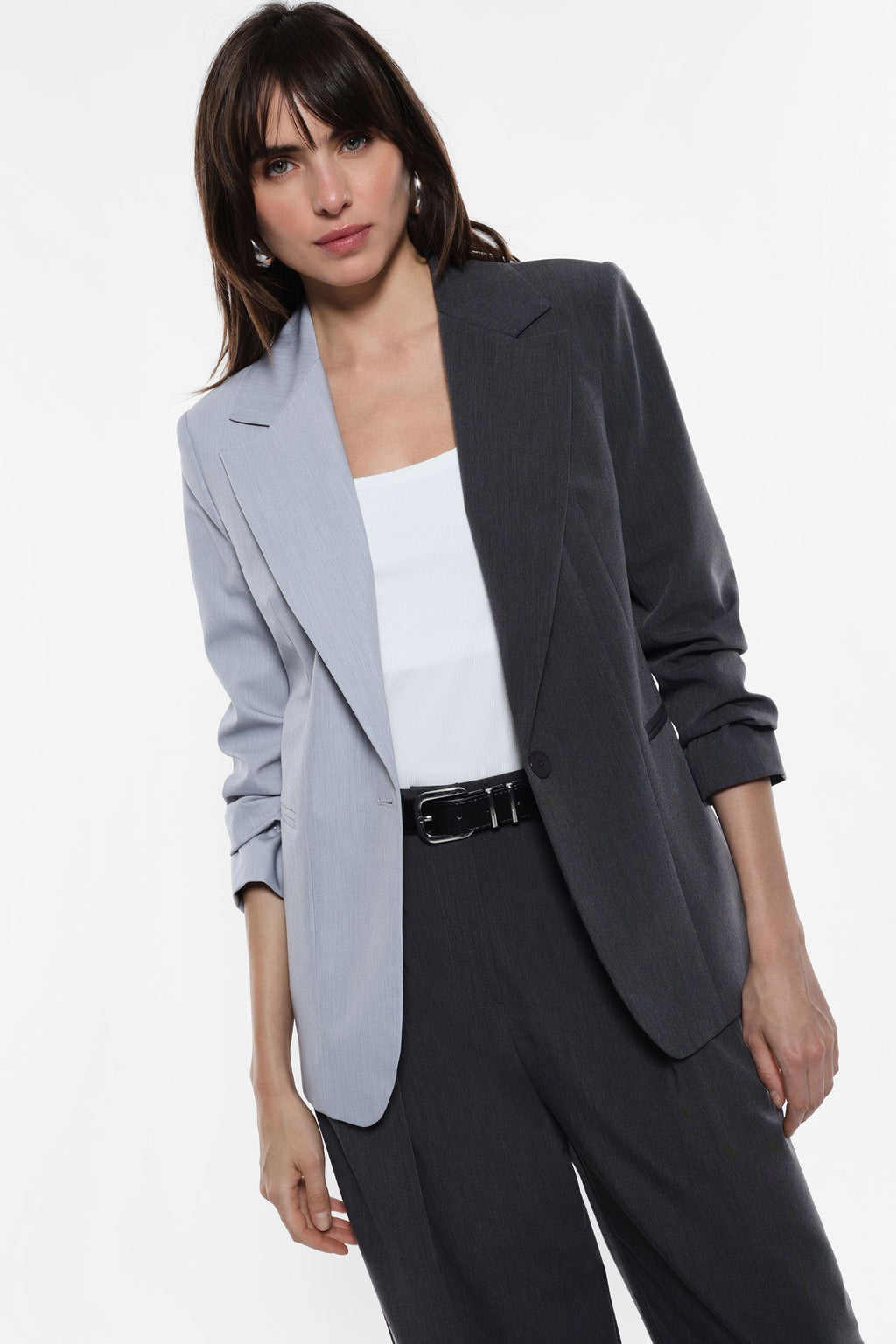 Blazer with colorblocks