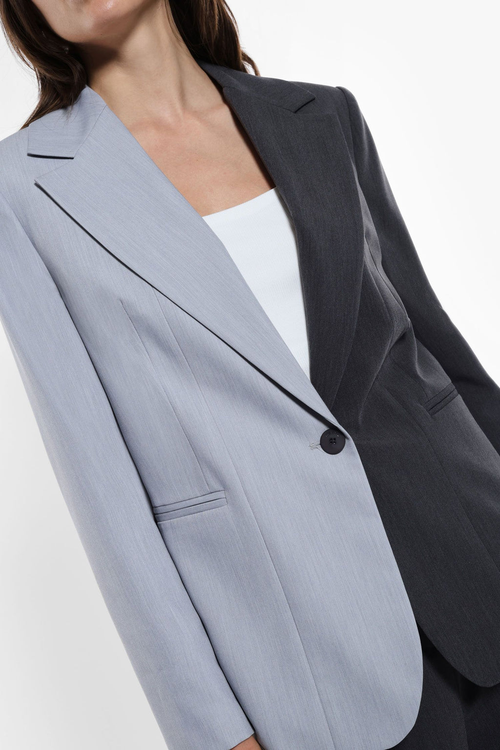 Blazer with colorblocks