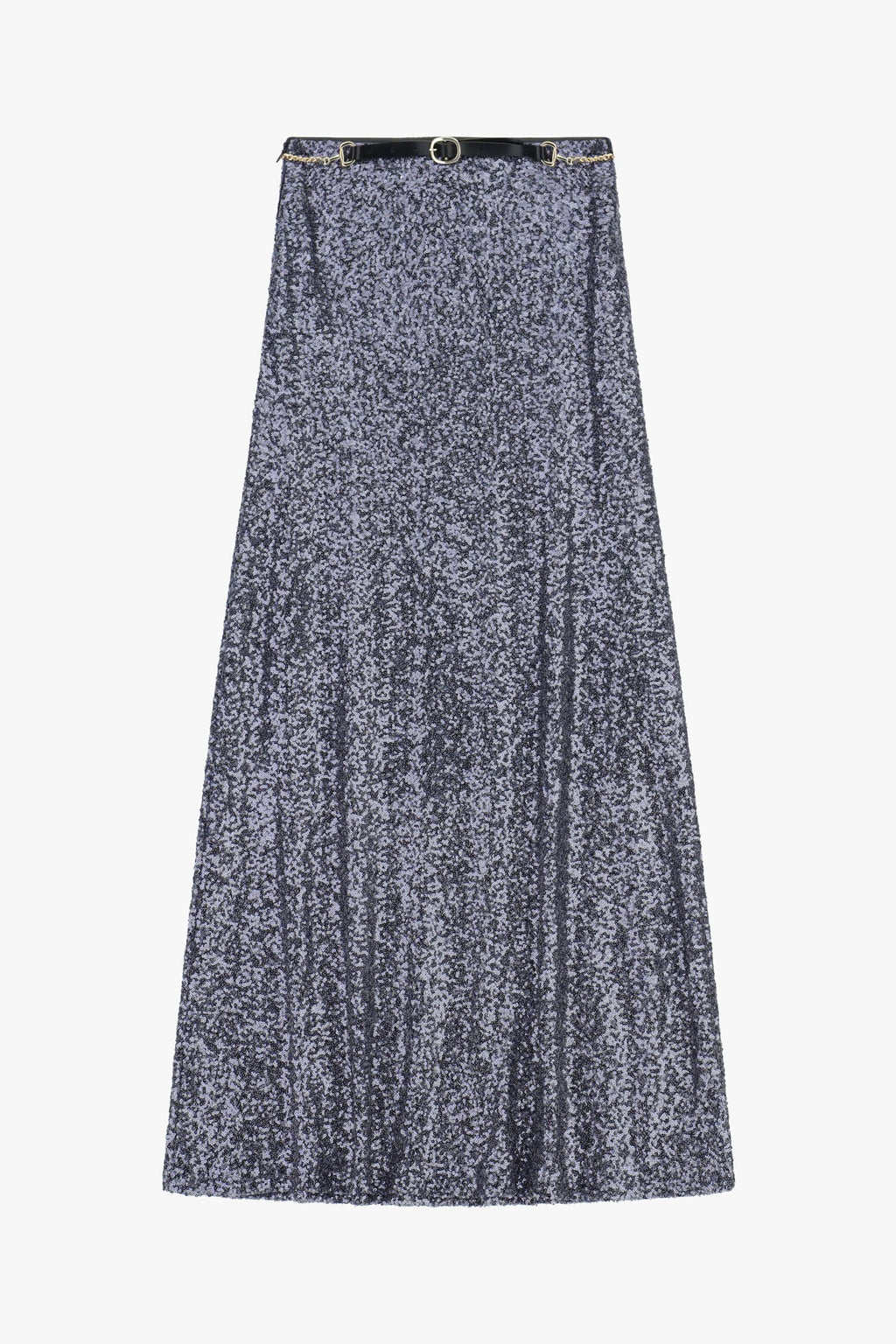 Long skirt with sequins