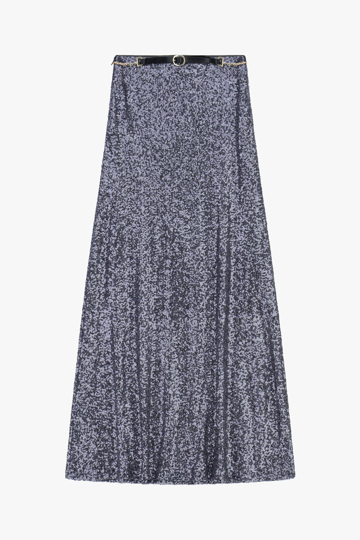 Long skirt with sequins