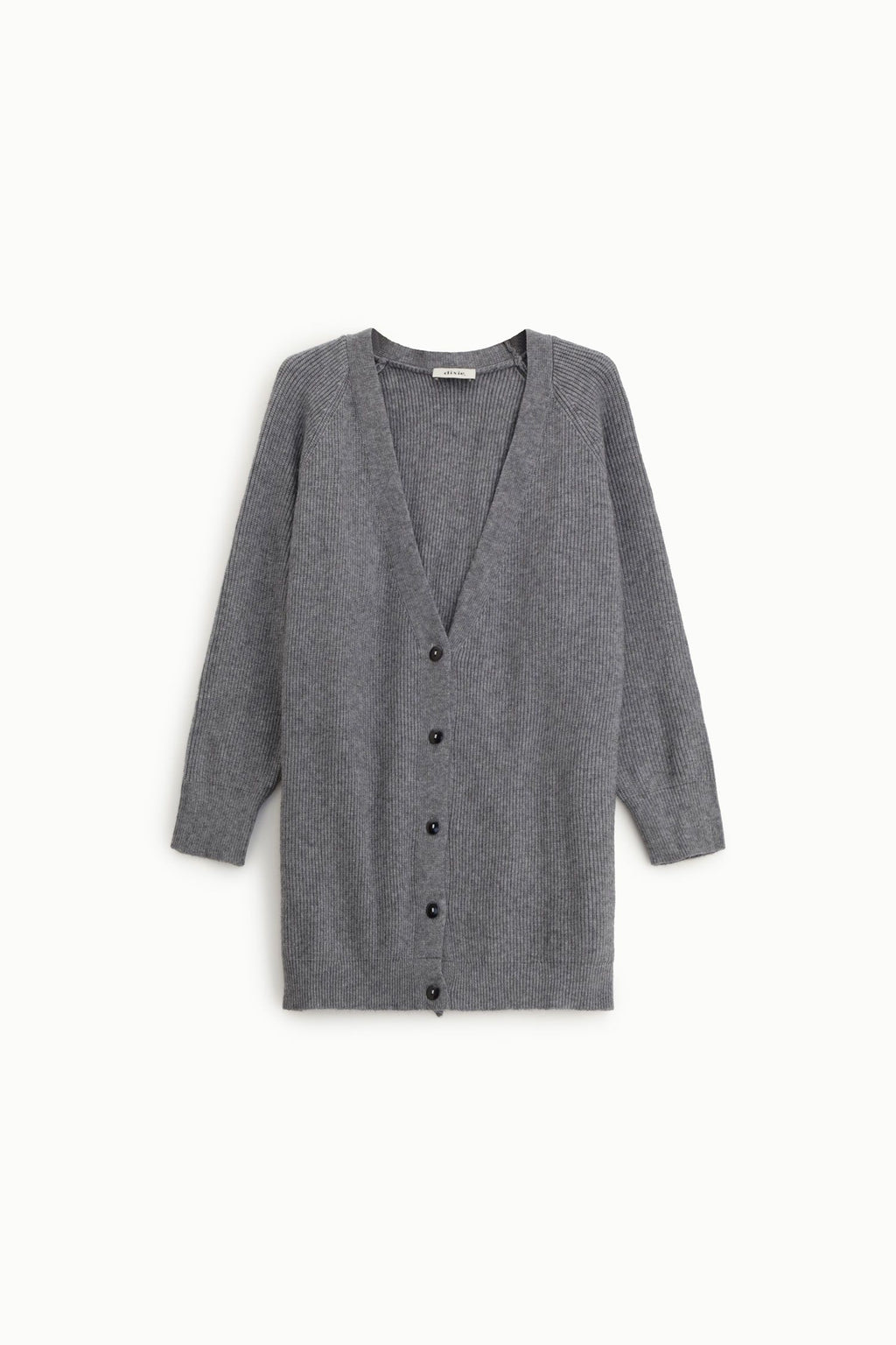 Long cardigan with buttons