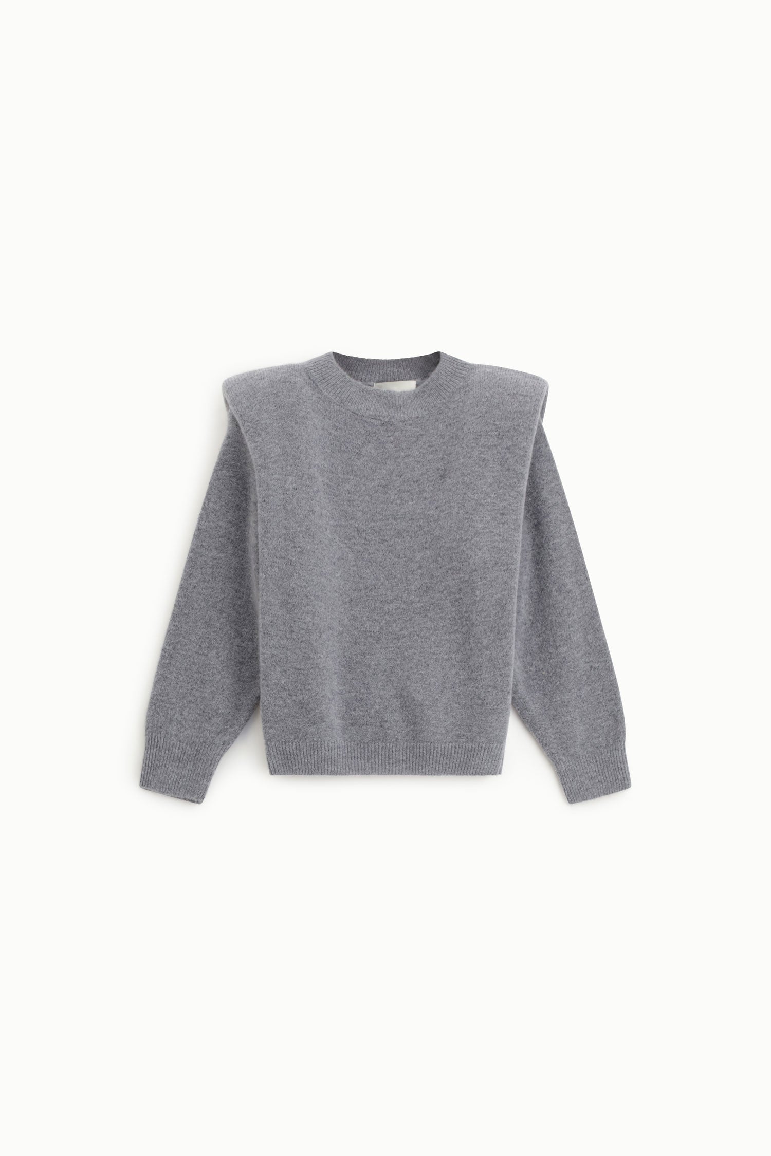 Sweater with round neckline
