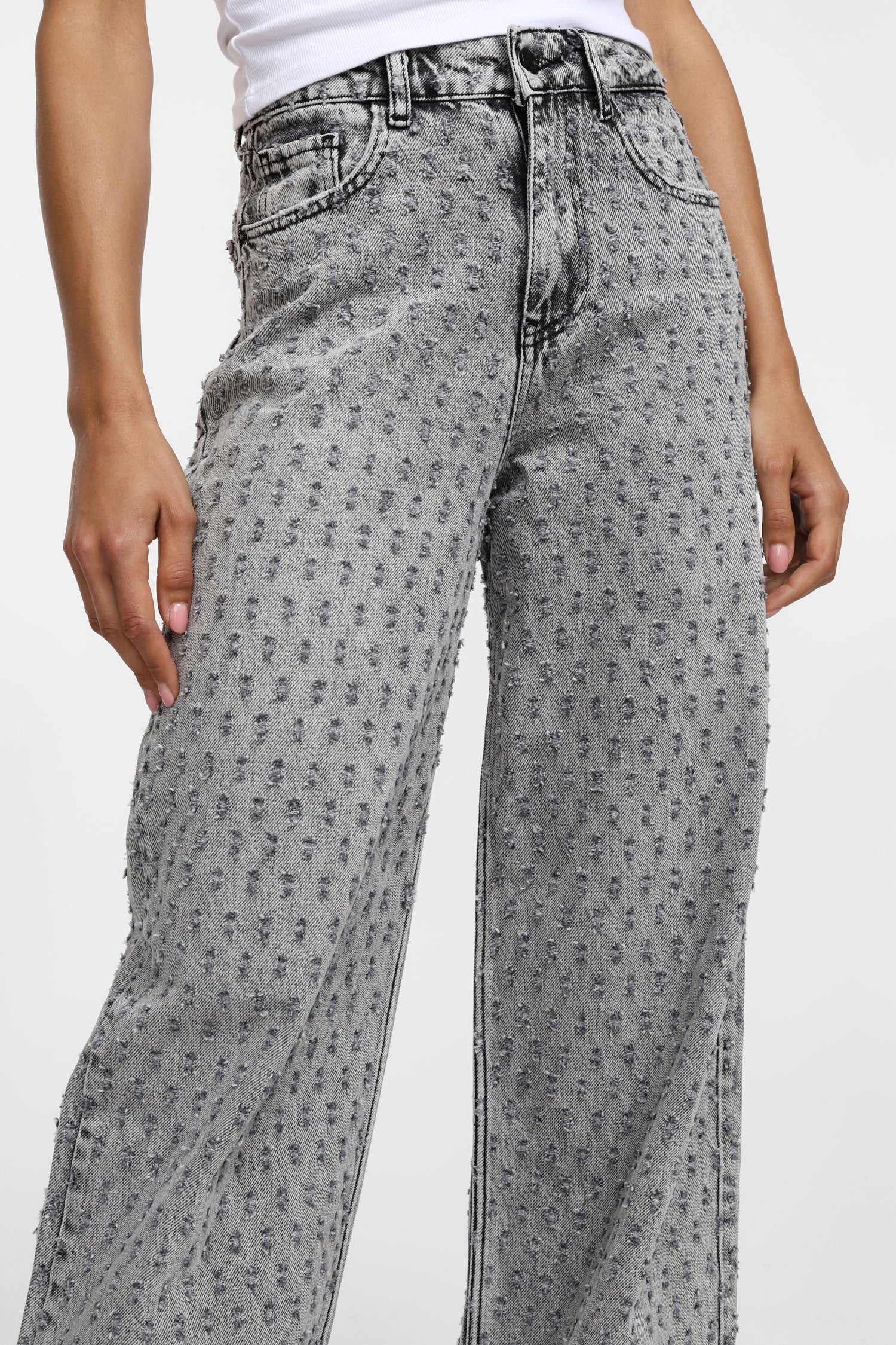 Wide high-rise jeans