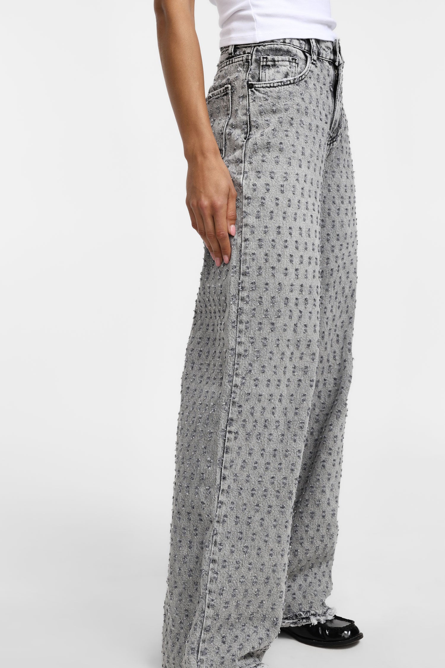 Wide high-rise jeans