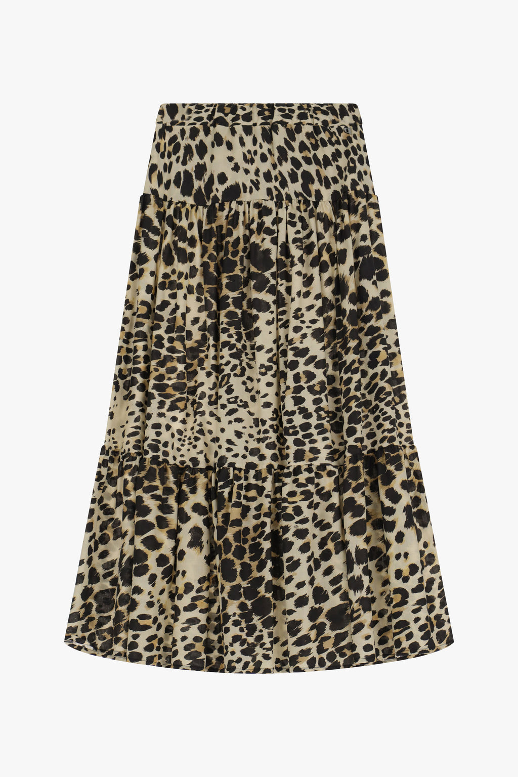 Long animal print skirt