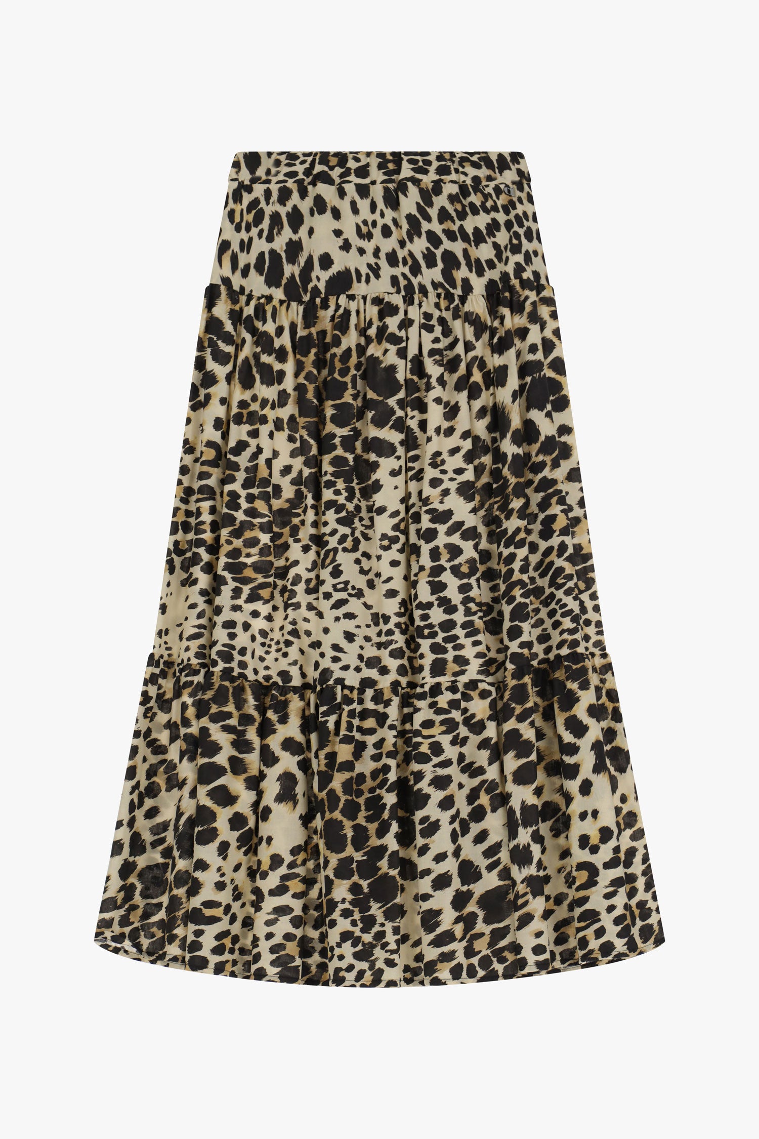 Long animal print skirt