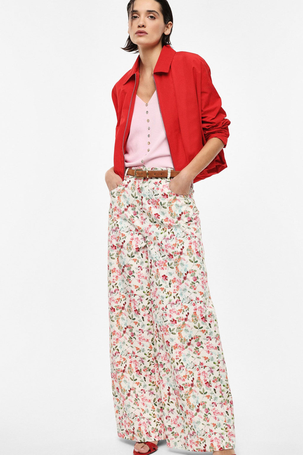 Floral trousers